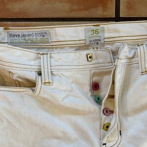 Academi (Love Japan) white jeans